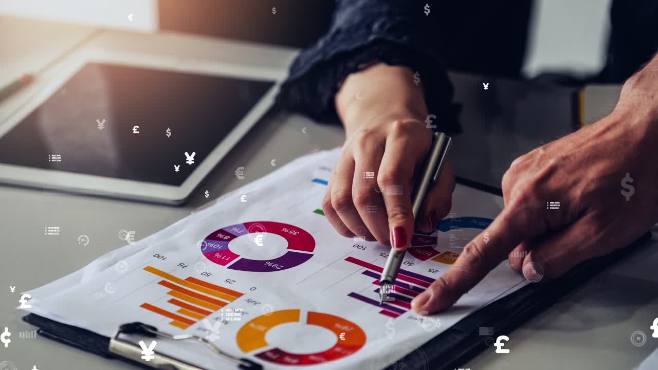 Conceptual business dashboard for financial data analysis