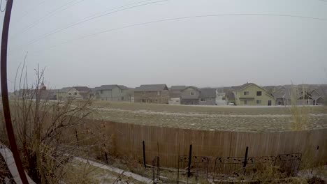 última nevada del lapso de tiempo panorámico de 2018