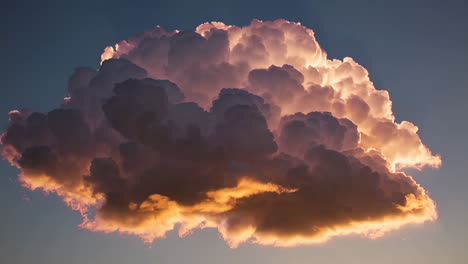 dramatic sunset cumulus cloud