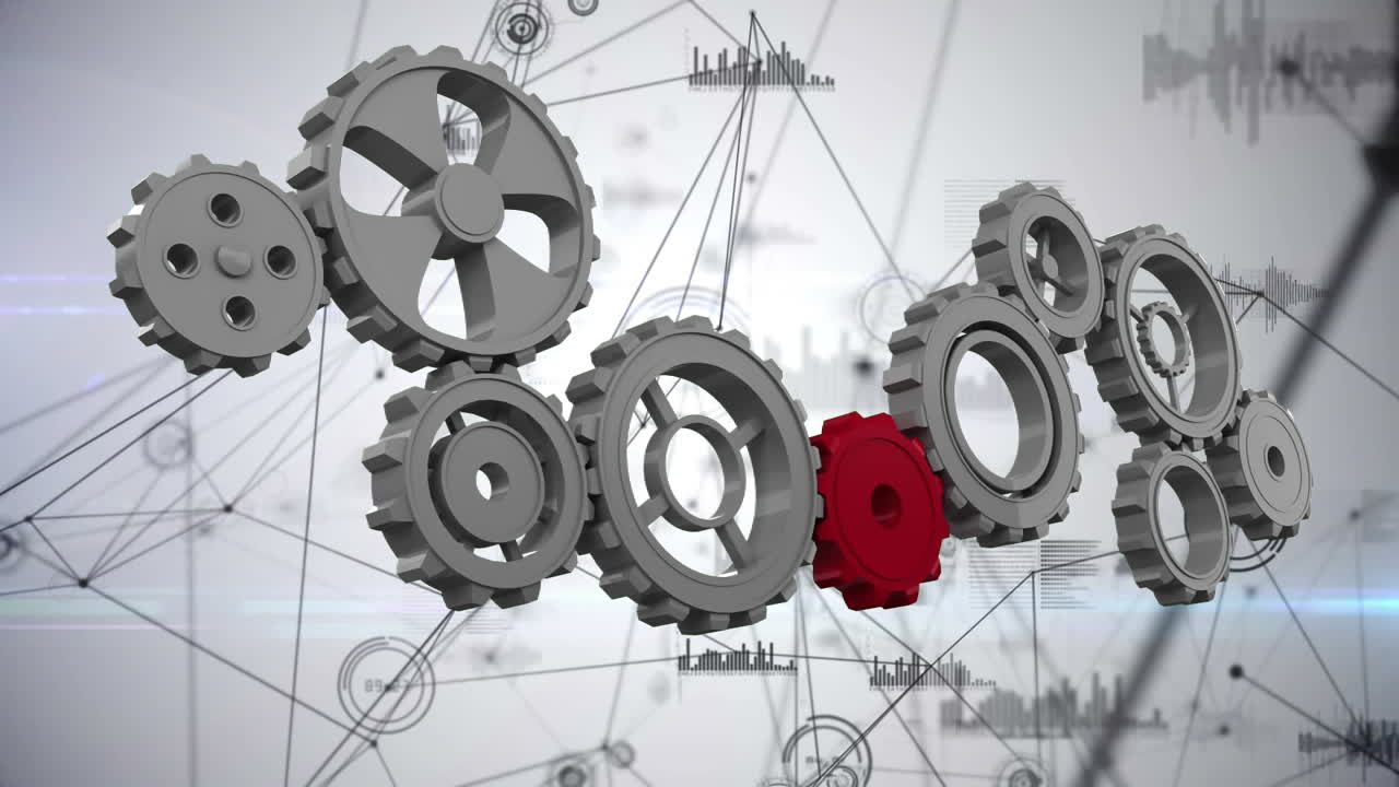 기어와 비대칭 라인