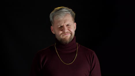 portrait of a man winking