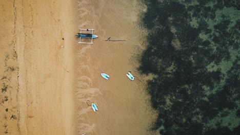 beautiful sanur beach drone footage in bali