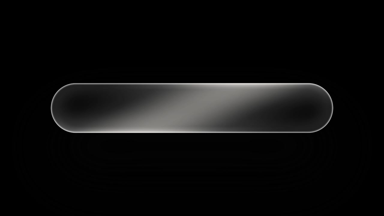 Minimalist Animated Rounded Rectangle Shape on Black Background