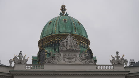 close up of the vienna hofburg: austria's imperial palace