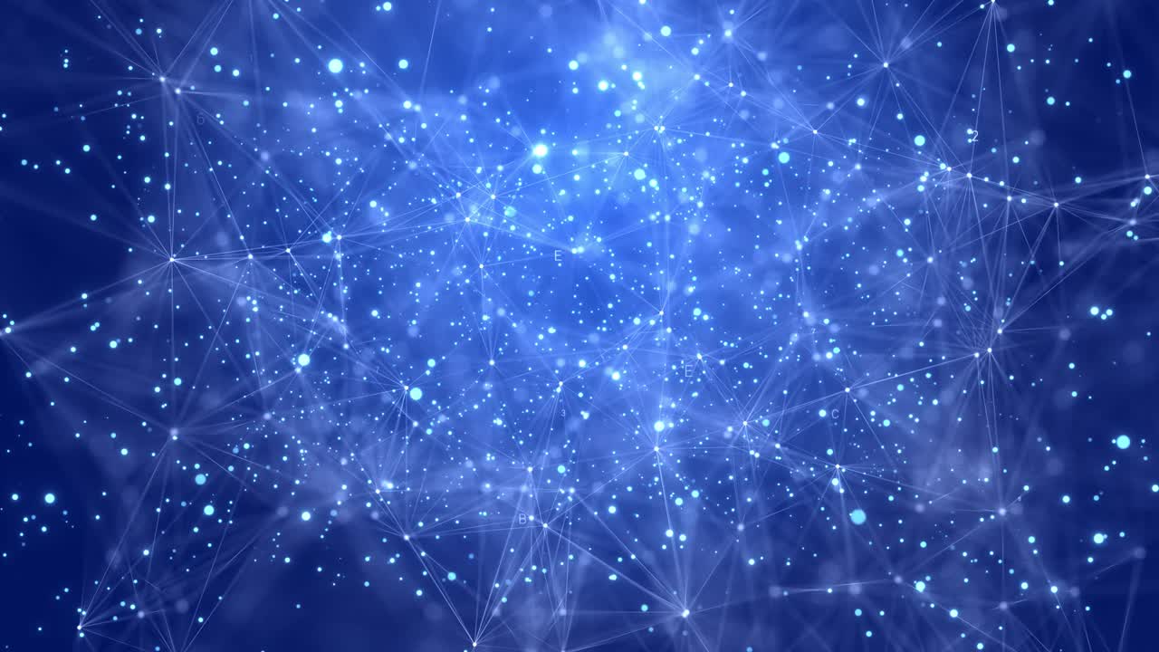 Digital Animation of Global network connections and social networking Loop Background.