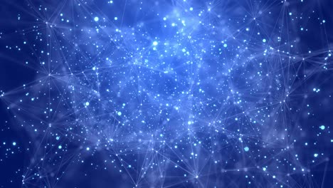 digital animation of global network connections and social networking loop background.