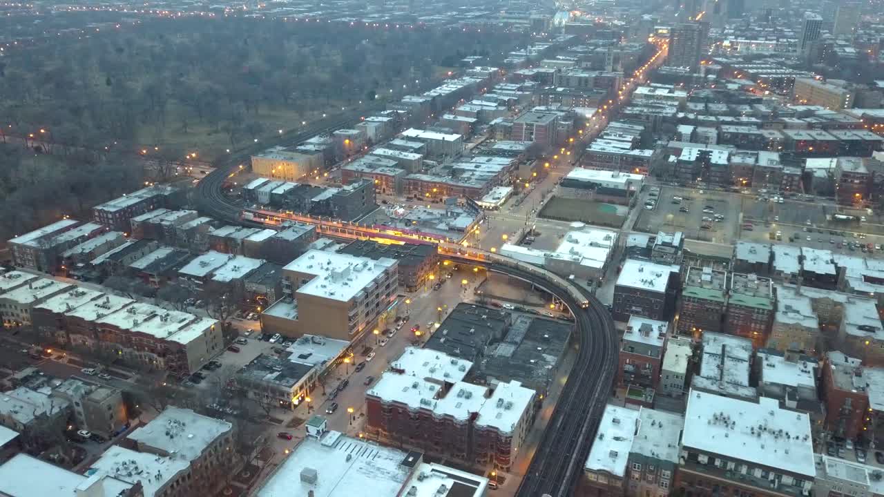 4k 시네마틱 항공 영상 시카고, 일리노이, 미국