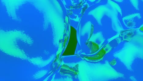 abstract blue and green liquid background