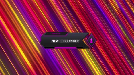 animación de iconos y textos de las redes sociales sobre senderos coloridos