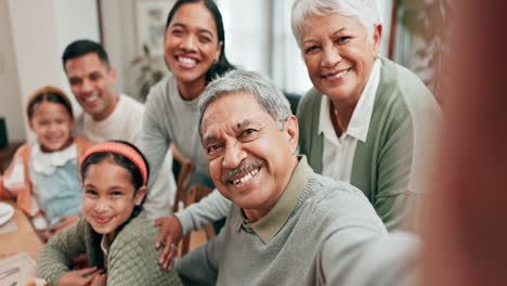 Grandfather,-selfie-and-family-with-happiness