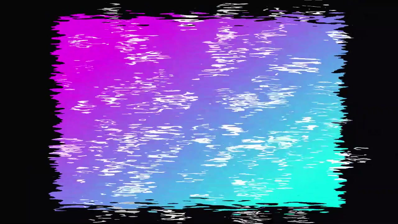 Digitální glitch efekt s živým gradientním pozadím