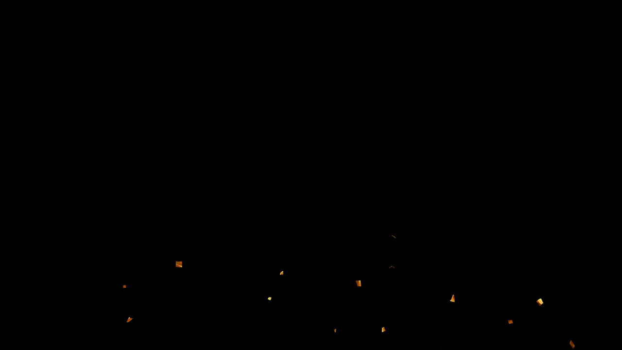 confeti multicolor explotando en los lados de la pantalla en 4k con canal alfa separado y azul