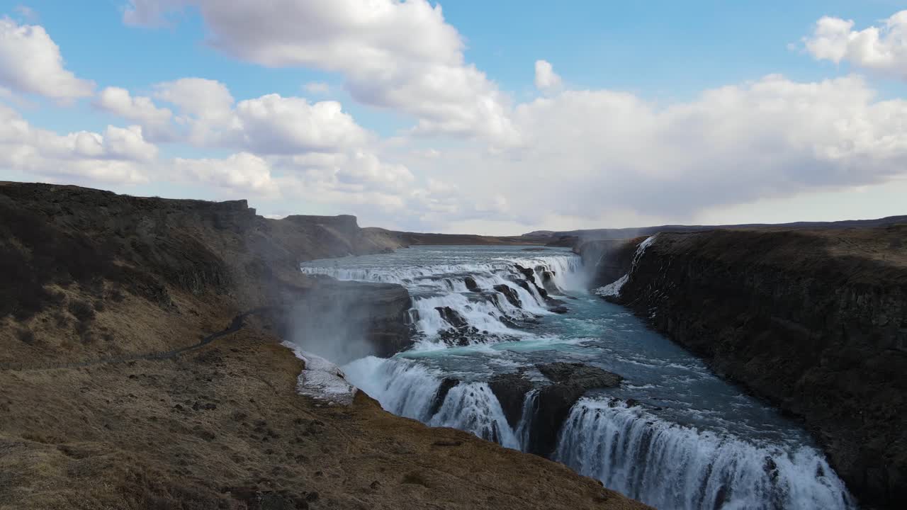 islandia cascada gullfoss drone aéreo 2.mp4