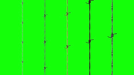 barbed wire fencing fence steel green screen