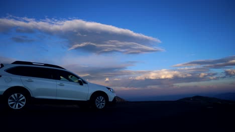 time lapse of sunset in the mount evans, colorado