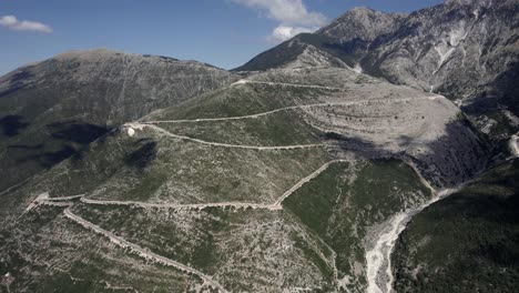 drone-video-over-the-Llogara-mountain-pass-on-SH8,-Albania