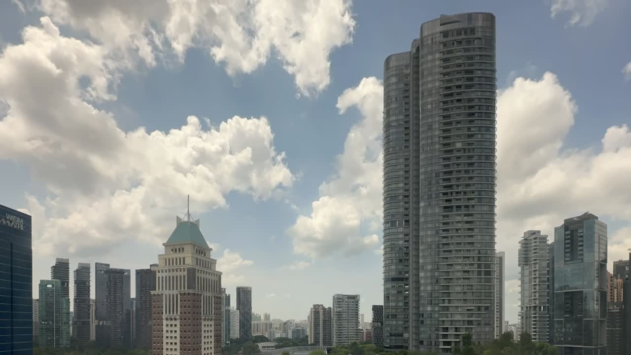 Singapore Skyline: A Panoramic View of Modern Skyscrapers