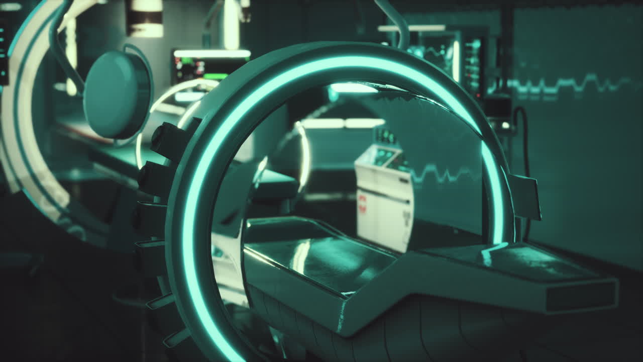 미래의 mri 자기 공명 실험실