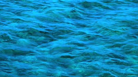 waves moving across a blue ocean surface