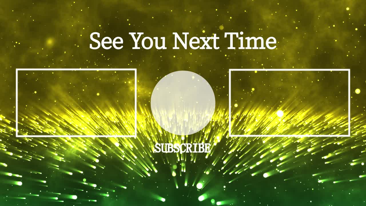 환상적인 라이트 엔드 카드 엔딩 스크린 모션 그래픽