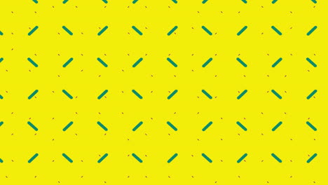 cuadrícula en movimiento sobre fondo amarillo