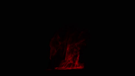an intense wall of raging red fire burns, creating a cinematic barrier of flames. looping animation perfect for dramatic, hellish, or powerful concept backgrounds