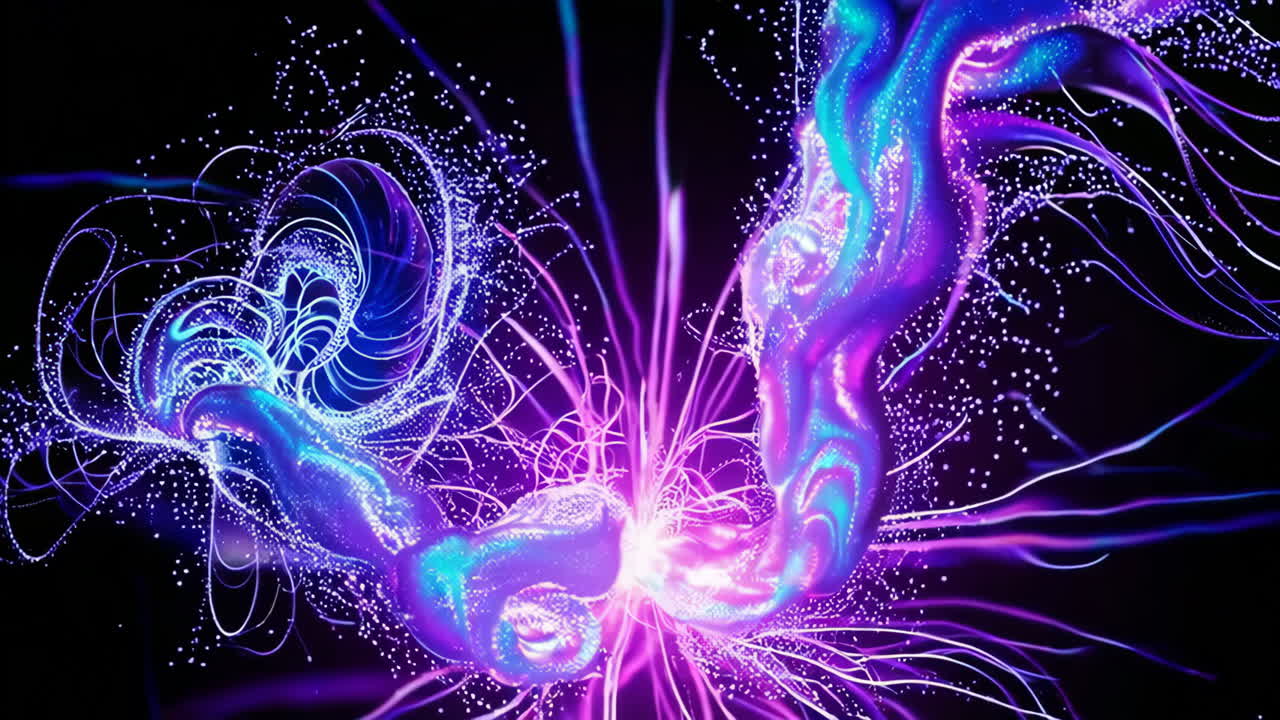 explosión de energía brillante abstracta