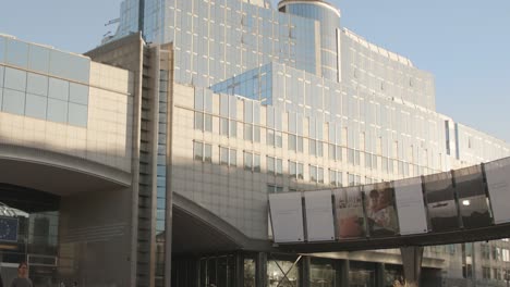 european parliament brussels bruxelles brussel, capital of belgium and capital of the european union, power center of europe, zoom in on offices