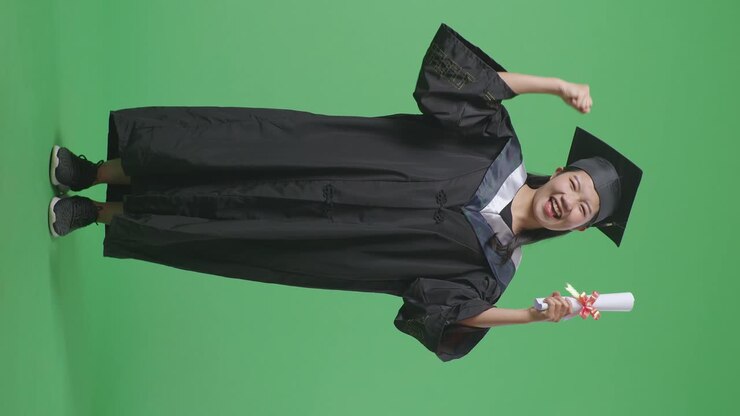 Excited Graduate with Diploma