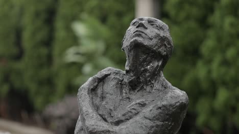 dramatic statue of man - grounds for sculpture - hamilton township, nj