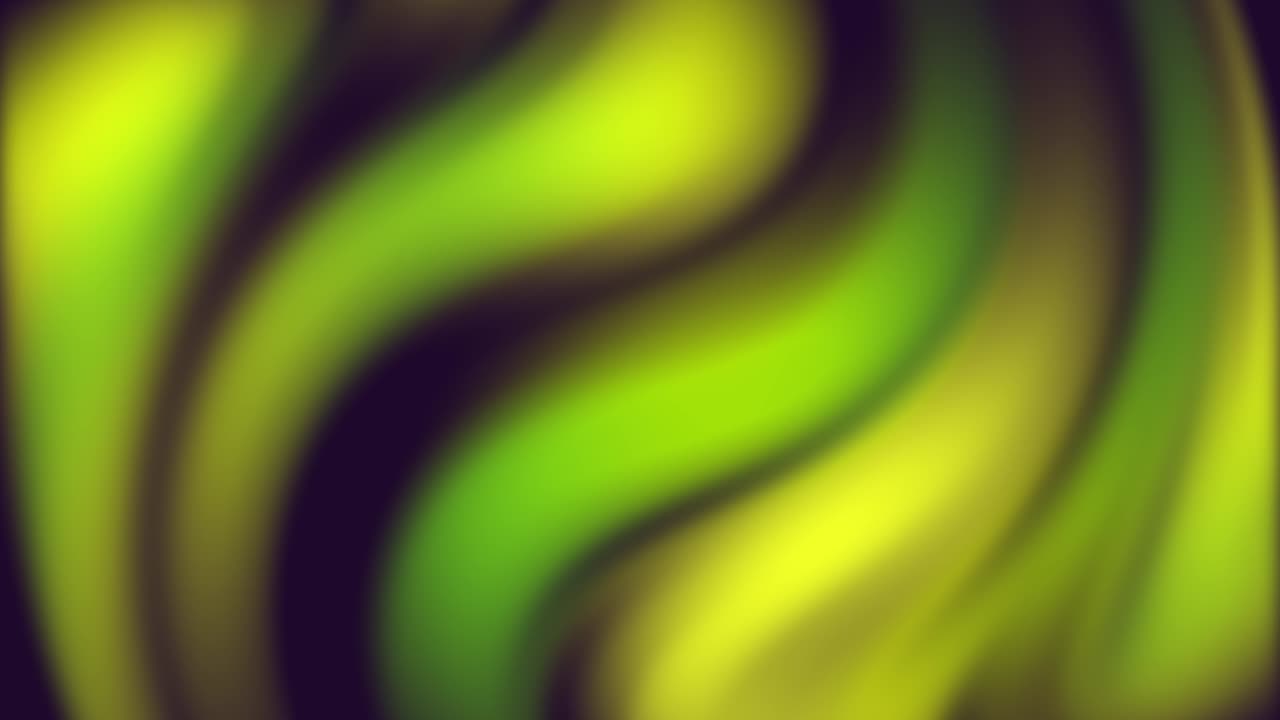 animación de formas abstractas. un fondo de imaginación y creatividad. seguir moviéndose de izquierda a derecha. el color es amarillo y verde.