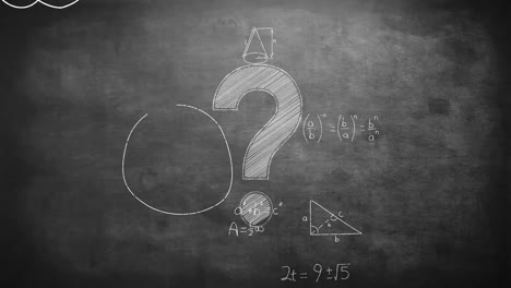 Mathematical-equations-and-a-question-mark