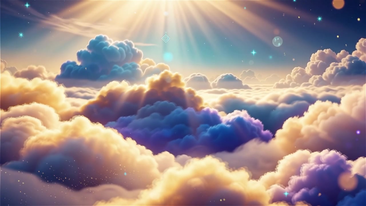 Sfondo di Adorazione Cristiana con Luce Celeste