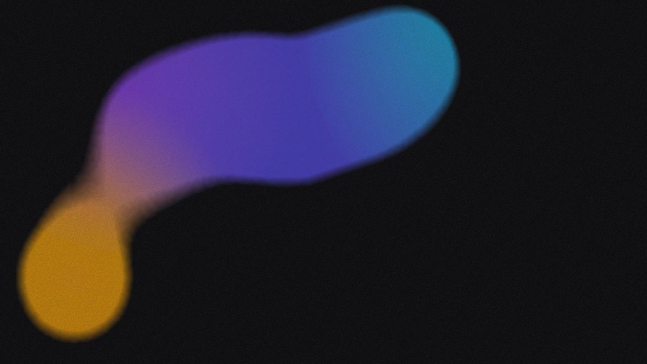 Abstract Gradient Shapes Morphing on Dark Background