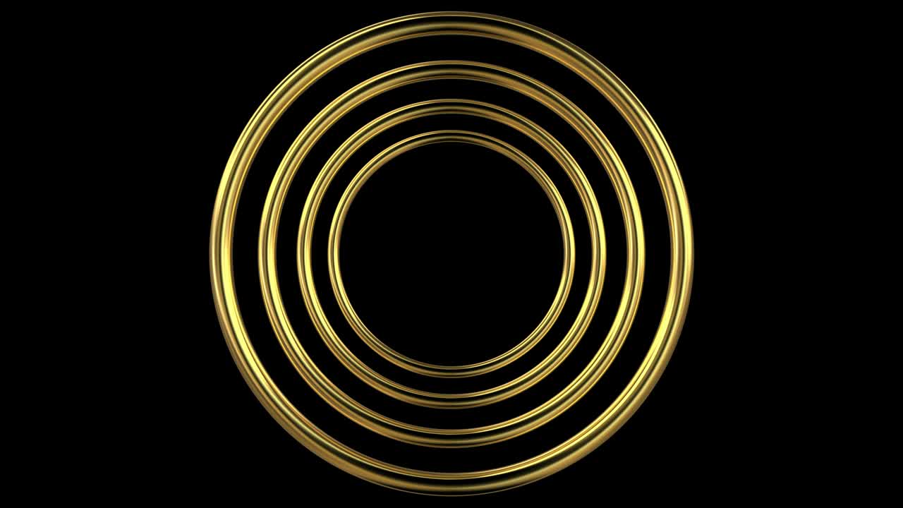 3D rendering of a seamlesly loopable animation of four rotating ...