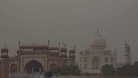 taj mahal view from above