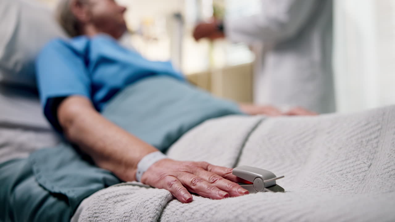 Patient in Hospital Bed