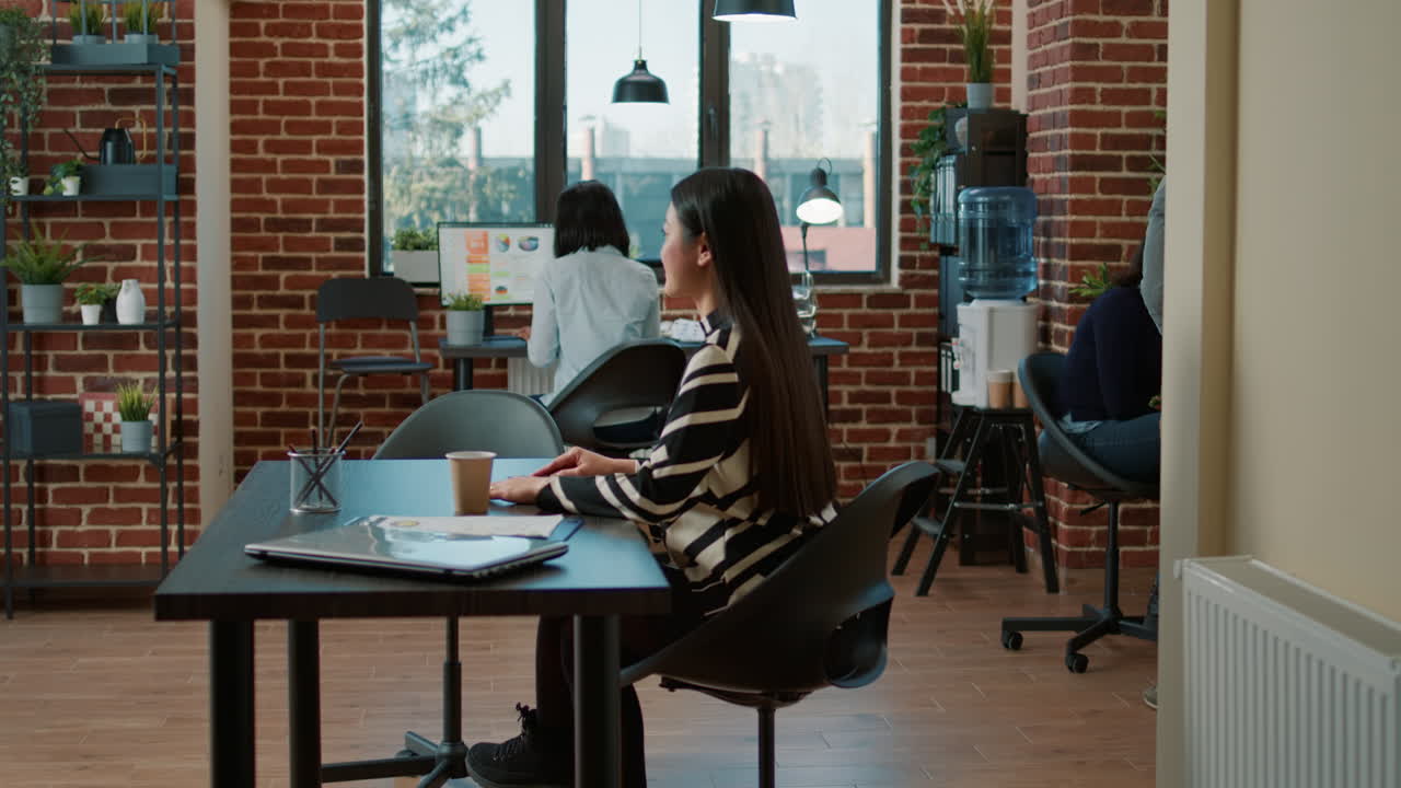 African american applicant attending job interview with recruiter