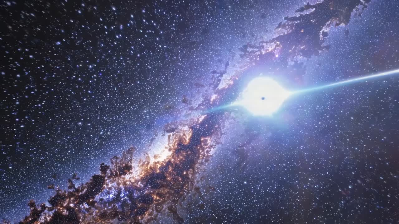 A mesmerizing wide-angle shot of the Milky Way galaxy, showcasing a dense star field