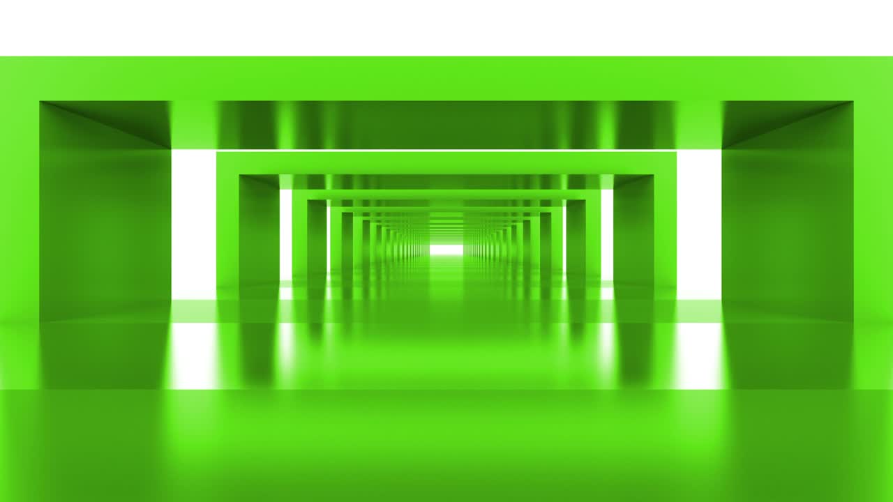녹색 나이트 클럽 루프 추상적인 배경 터널