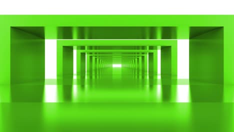 green night club looped abstract background tunnel