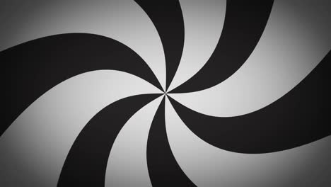 animation of spiral of black and white lines moving