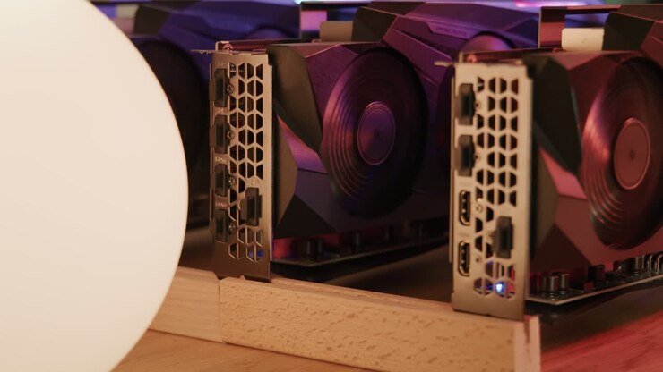 GPU-mining af digitale kryptovalutaer.