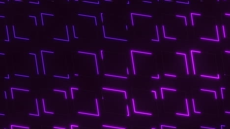 futuristic neon purple diamond in rows on black gradient