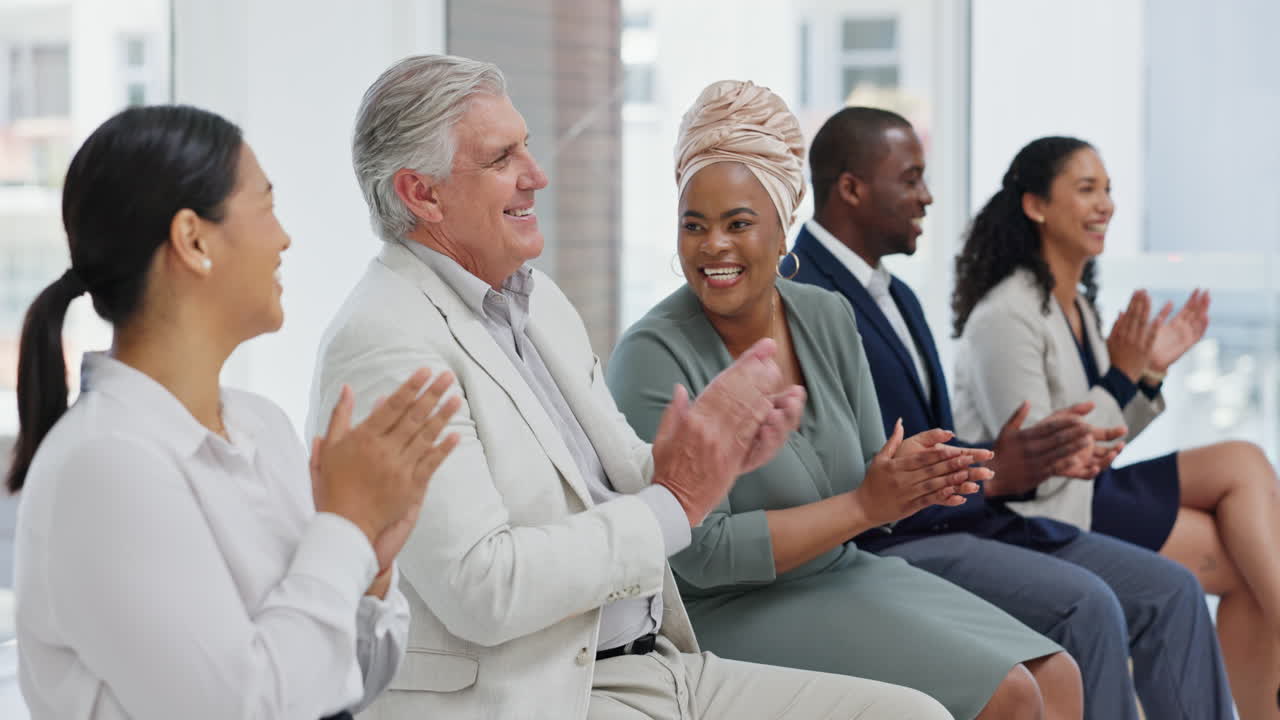 Applause, conference and seminar with diversity