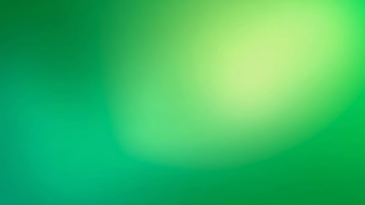 Brightening yellow-green oval shifting lower-right over frames, expanding softening green gradient