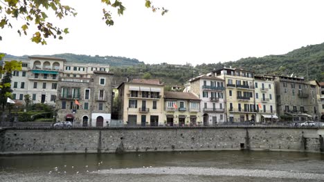 picturesque italian town by the river