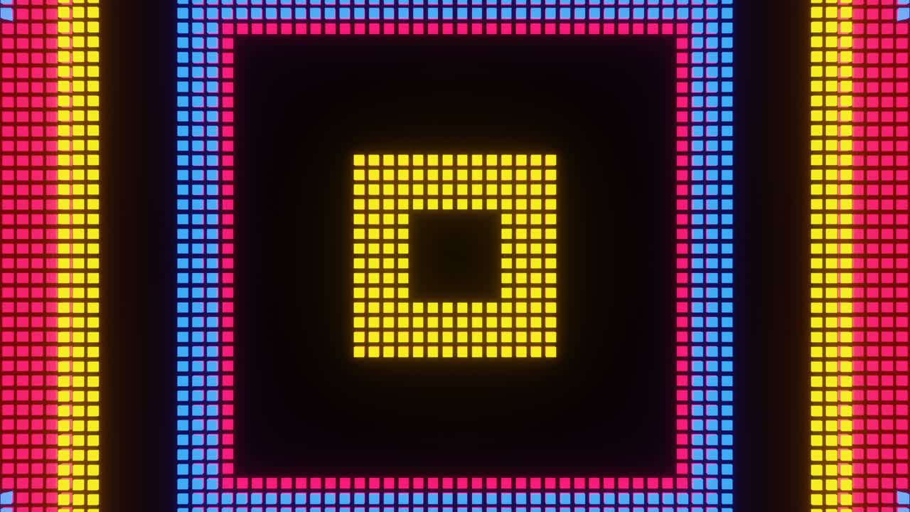 Animazione VJ Loop di mosaico di pixel ver29