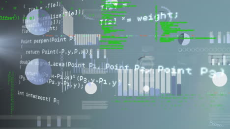 Animation of statistics and data processing