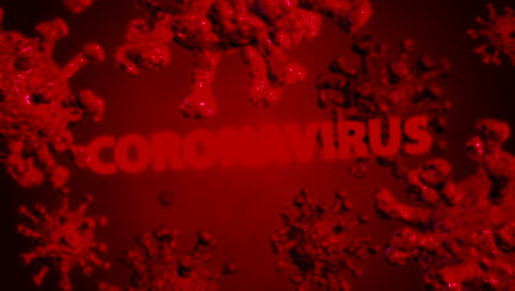 abstract coronavirus moving virus-cell -  motion graphics (loop)